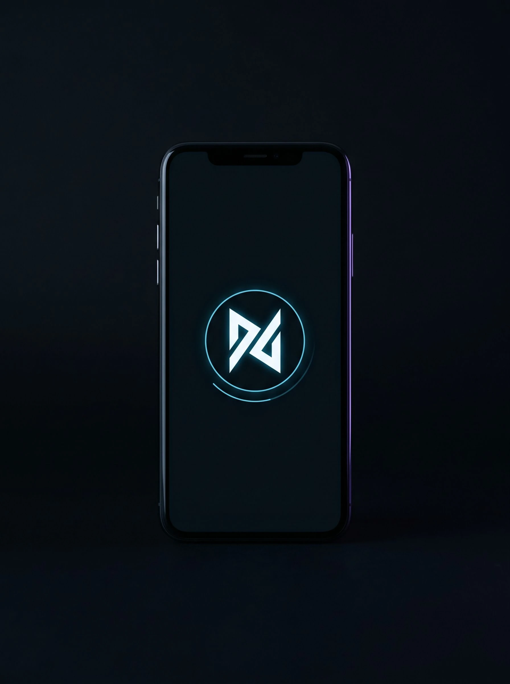 Phone mockup showing a white-labelled AR splash screen with a fictitious agency logo